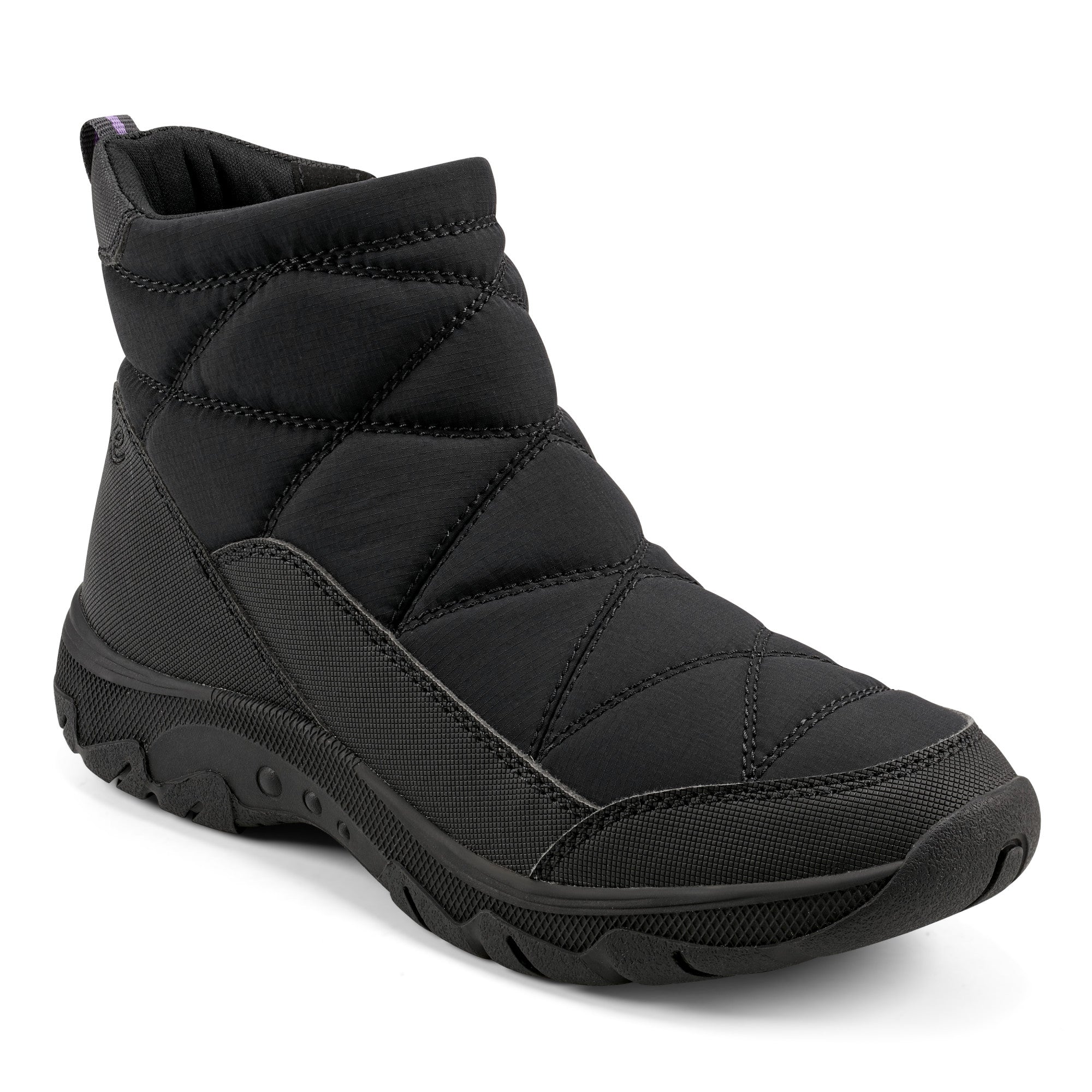 Black quilted 2025 boots womens